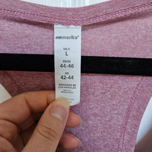 Marika Pink Short Sleeve Athletic Top - Picture 4 of 4